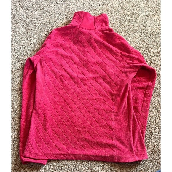 Columbia Women's Full Zip Fleece Pink Jacket Medium Preowned 0236 - Picture 3 of 3